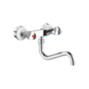 Delabie 5445T2S Настенный смеситель для мойки 200 мм, 2 отв. , поворотный излив