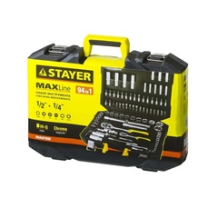 STAYER AUTO 94, 94 предм., (1/2?+1/4?), универсальный набор инструмента, Professional (27760-H94)