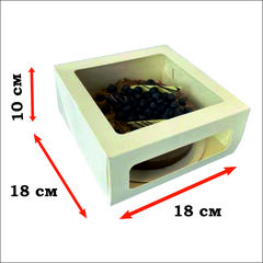 Упаковка Cake Window White 180*180*100 мм