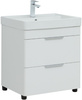 Aquanet 310152 Тумба Ирис new 60 напольная 2 ящ. цв.белый глянец (310152)