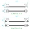 Cezares OLIMP-TH05-02-M OLIMP-TH05-02-M Полотенцедержатель, 400x90 бронза