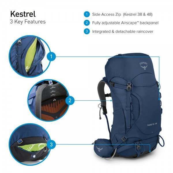 osprey kestrel 38 black