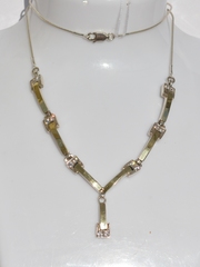 Циркон 1627 (колье из серебра/золота)