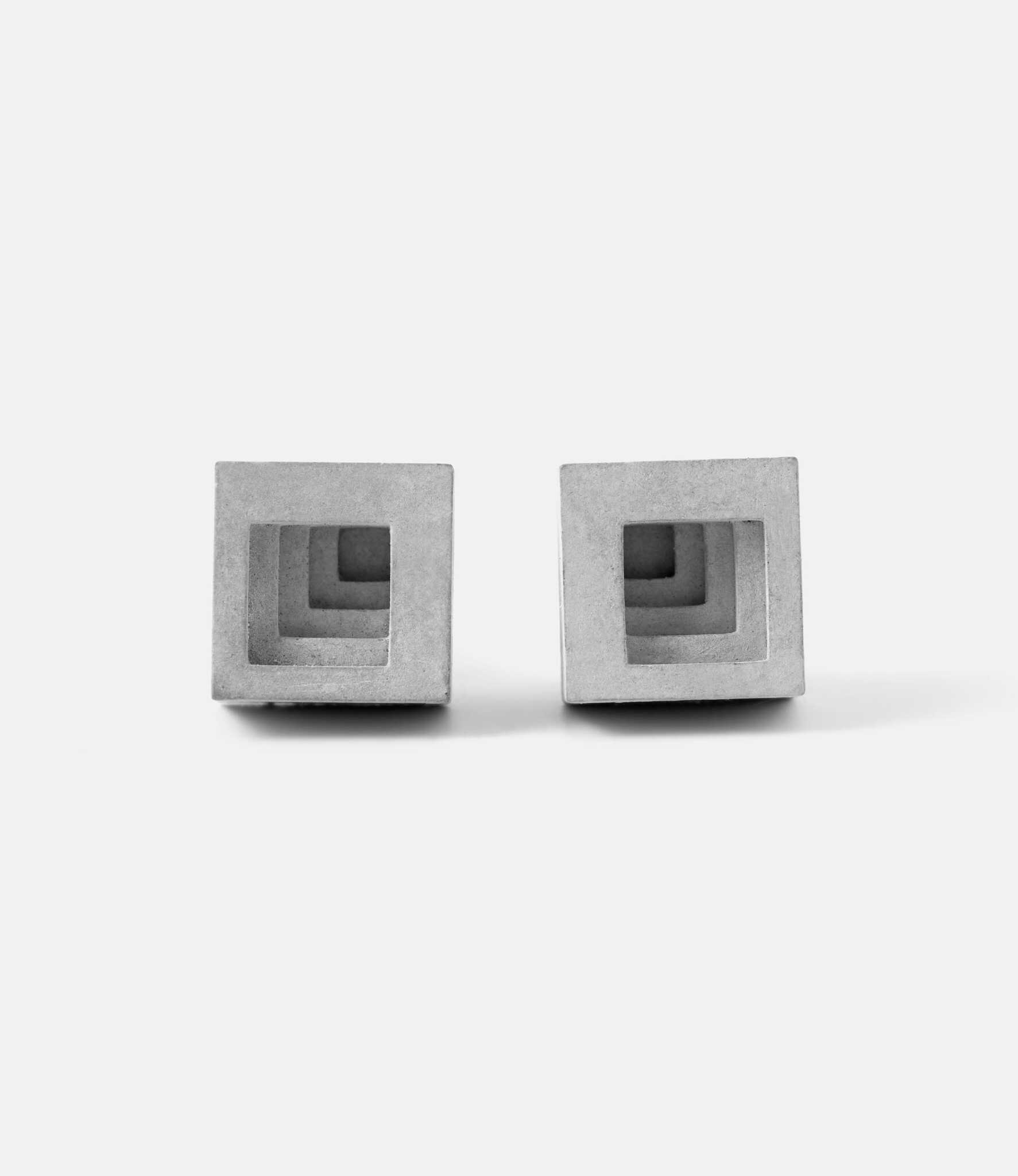 Material Immaterial Micro Concrete Earrings #6 — серьги из бетона