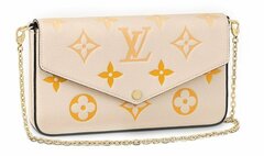 Клатч Louis Vuitton Felicie кремовый/золотой