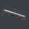 Am.Pm W02SC-P11-080-01SB PrimeFlow Трап для душа линейный универс затвор Cut Gradient 80см цвет сталь мат