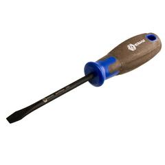 Отвертка POLYWOOD КОБАЛЬТ SL 6,0 х 100 мм CR-V, древесно-полимерная рукоятка (1 шт.) подве (912-021)