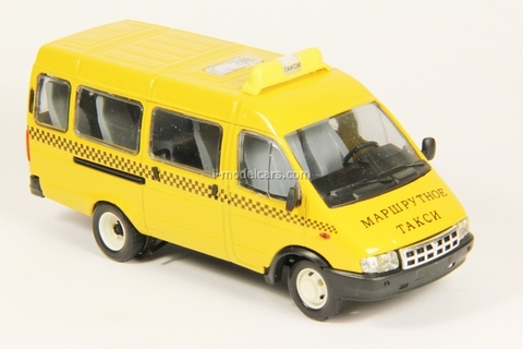 GAZ-3221 Gazelle Route Taxi second facing yellow Agat Mossar Tantal 1:43