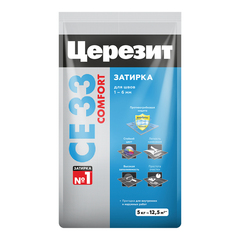 Затирка для узких швов до 6 мм Церезит СЕ 33 Comfort 13 антрацит