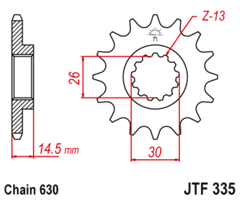 Звезда ведущая JTF335-15