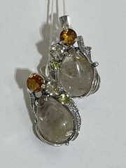 Гиацинт (серьги из серебра)