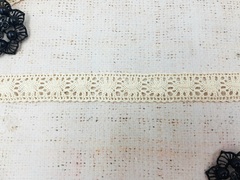 Кружево хлопковое/Тесьма вязаная 20.01.087, ш. 2 см, айвори