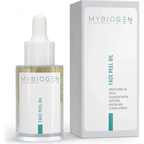 MYBIOGEN Двухфазный масляный пилинг для кожи лица, 30 мл | Face Peel Oil