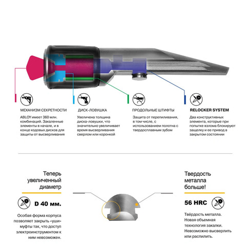 Блокиратор руля с релокером Гарант Блок PRO 22001.E/f для KIA