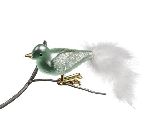 Птичка на клипсе 10см Goodwill Bird голубая