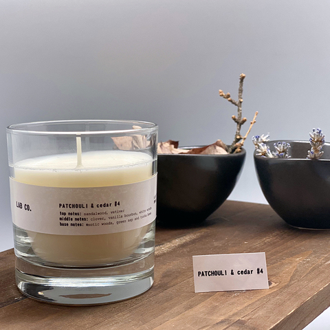 Свеча ароматическая Ambientair Lab Co Пачули и кедр 40ч