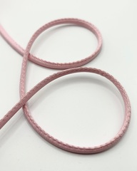 Шнур из экокожи, цвет: пыльно-розовый , ширина 5мм
