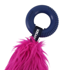 Triol JOYSER Puppy игрушка для собак хвост с резиновым кольцом с пищалкой S розовый, 20 см
