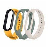 Ремешок Mi Smart Band 6 Strap(3 pack) Ivory, Olive, Yellow XMWD05HM (BHR5135GL)