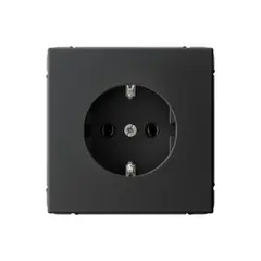 Art Gallery розетка с заземлением, 16А, механизм, быстрозажим. клем., Карбон