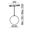Трековый светильник Maytoni Luna TR039-4-5WTW-DD-B