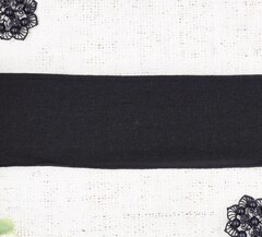 Подвязы трикотажные, ш. 7 см, L 127 см, чёрный