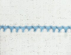 Тесьма с эластичными петлями, ш. 1,5 см, голубой