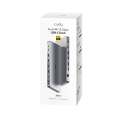 Cudy - Док-станция с портом USB-C 10 Гбит/с для двух мониторов 4K CS700