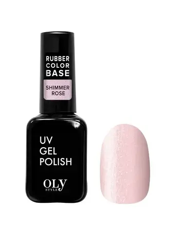 OLYSTYLE Базовое Камуфлирующее покрытие Rubber Color Base тон 06 shimmer rose
