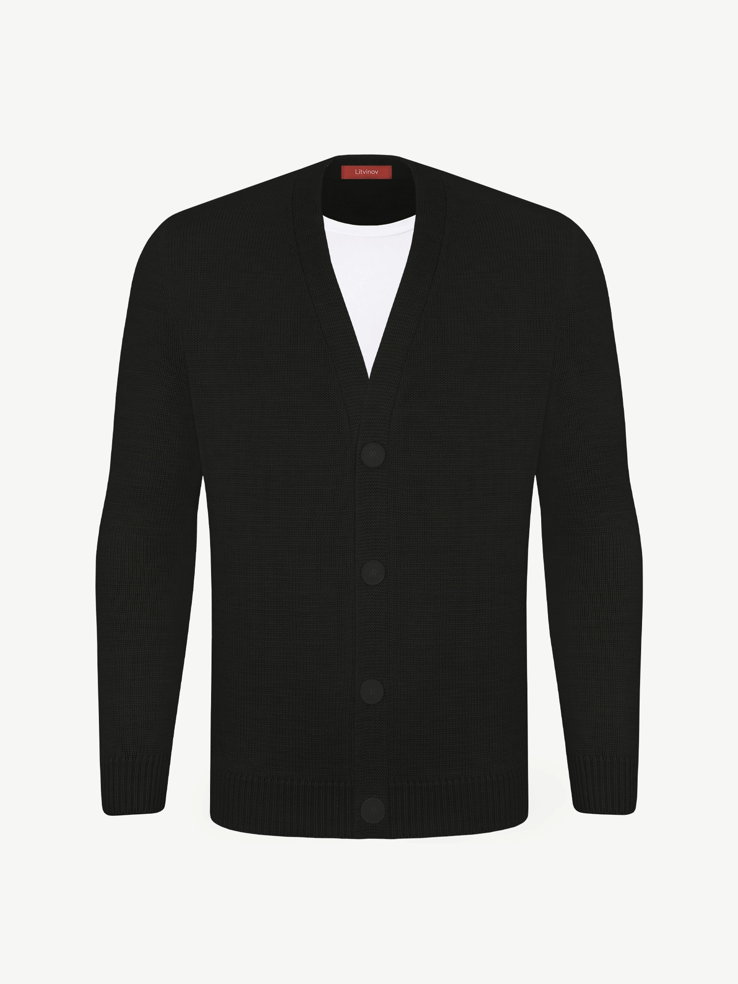 Кардиган с пуговицами из мягкой шерсти