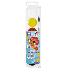 
          Акварель Луч медовая, 6 цветов, с кистью,пласт.упаковка, "ZOO"
