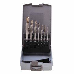 Набор метчиков машинных M3 -M12 HSSE DIN371/376 (B/4-5P, + сверла) 14пр Ruko 245051RO