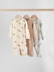 Комбинезон / Cлип для малышей Next AW3-261, 3 шт., Серый, Бежевый