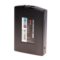 Набор сверл по металлу 1-10мм 19шт DIN338 HSS-G 118° (пл. кейс) Terrax by Ruko A214214RO