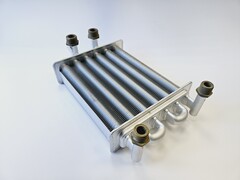 Теплообменник битермический для FERROLI Domina F24Pro (арт. 398063870)