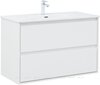 Aquanet 340155 Тумба с раковиной Милан 100 цв. белый глянец (340155)
