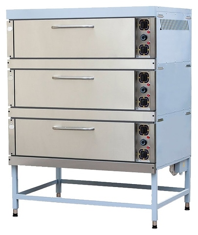 Шкаф пекарский Онега ШПЭНМр-3 П с парогенератором (фронт и двери из нерж. стали)