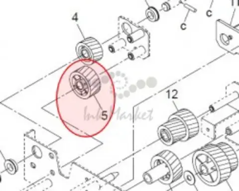 Шестерня Konica Minolta для KM 7145 40LA17550