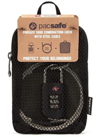 Картинка замок багажный Pacsafe Prosafe 1000 черный - 2