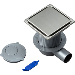 Logan L004-150 L004-150 Точечный трап с решеткой из нерж. стали/под плитку 15х15 (306894) фото