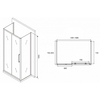 Abber Schwarzer Diamant AG30140MH-S80M-S80M Душевой уголок, 140x80x195
