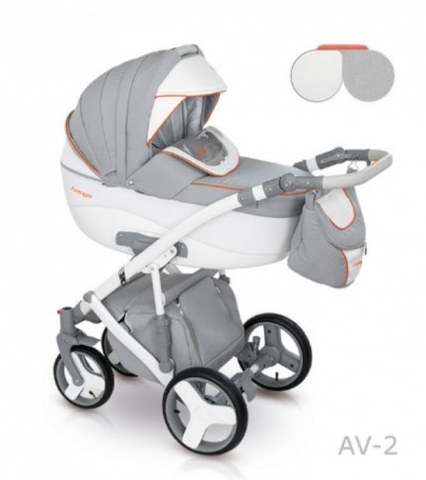 Коляска 2 в 1 Camarelo Avenger 02 серый AV/02