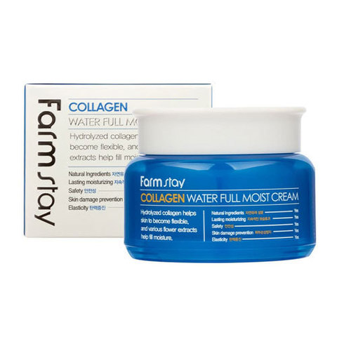 FarmStay Collagen Water Full Moist Cream - Крем для лица увлажняющий с коллагеном