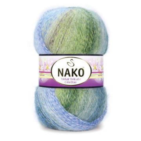 Mohair Delicate Colorflow Nako (5% мохер, 10% шерсть, 85% акрил, 100гр/500м)