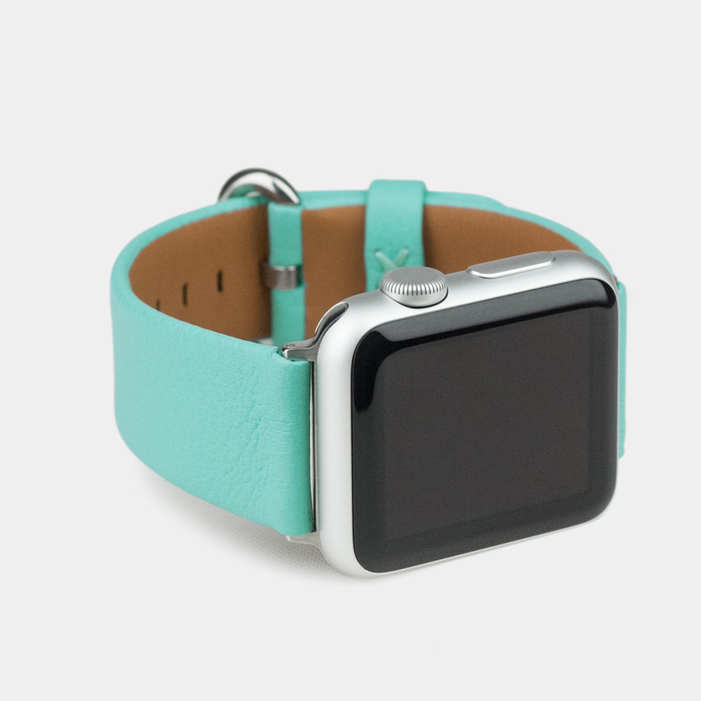 Ремешок для Apple Watch 40/41mm Classic из кожи теленка цвета тиффани