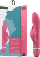 Розовый вибратор-кролик Bwild Classic Bunny - 19,3 см. - 