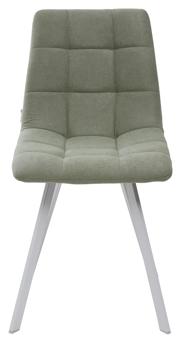 Стул CHILLI SQUARE UF860-11B мятный, ткань/ белый каркас М-City