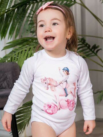 Боди авторский принт "Жокей"