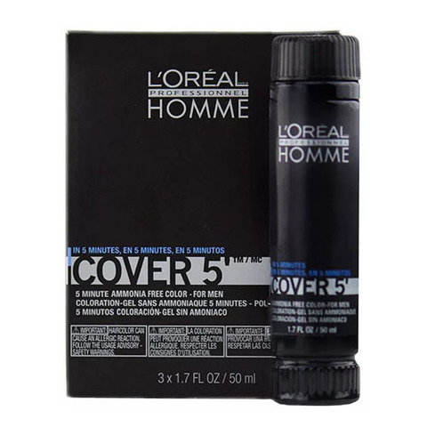 L`oreal Professionnel Homme Cover 5 №4 - Тонирующий гель (шатен)