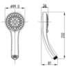 Lemark LM8021C Ручной душ Хром